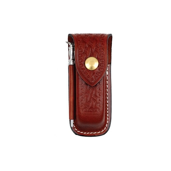 Swiss Army Brands 2024 Victorinox 33208 Zermatt Pouch With Steel, Large Brown Leather VIC-4.1099.16 - main